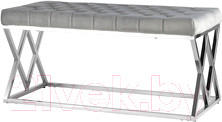 Изображение товара Банкетка Stool Group Инсигния / BENCH-011-GR (вельвет серый/сталь серебристый)