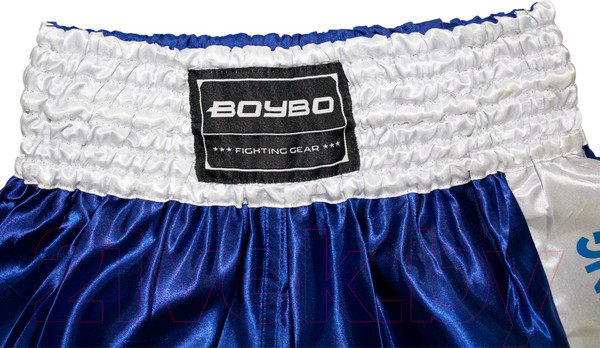 Изображение товара Шорты для бокса BoyBo Для кикбоксинга (XL, синий)