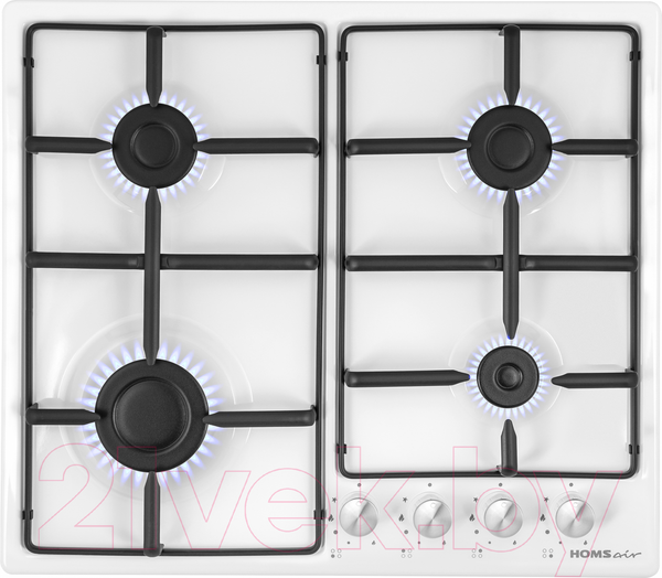 Изображение товара Газовая варочная панель HOMSair HGE643GWH