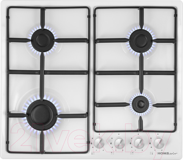 Изображение товара Газовая варочная панель HOMSair HGE643WH