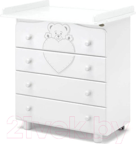 Изображение товара Комод пеленальный Nuovita Fortuna (белый)