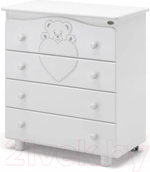 Изображение товара Комод пеленальный Nuovita Fortuna (белый)