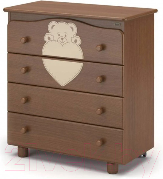 Изображение товара Комод пеленальный Nuovita Fortuna (темный орех)