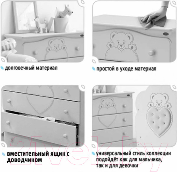 Изображение товара Комод пеленальный Nuovita Fortuna (слоновая кость)