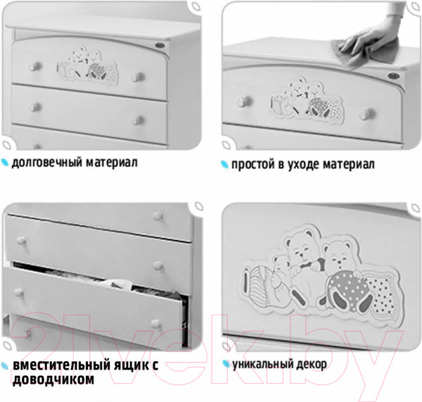 Изображение товара Комод пеленальный Nuovita Grano (темный орех)