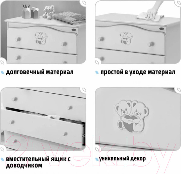 Изображение товара Комод пеленальный Nuovita Parte (ваниль)