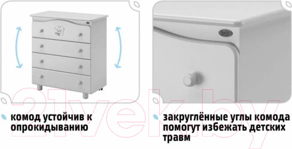 Изображение товара Комод пеленальный Nuovita Parte (ваниль)