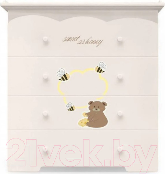 Изображение товара Комод пеленальный Nuovita Stanzione Honey Bear (ваниль)