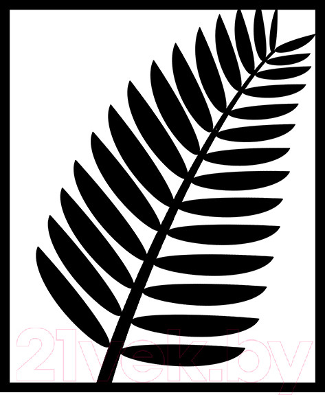 Изображение товара Декор настенный Arthata Лист папоротника 45x60-B / 050-1 (черный)