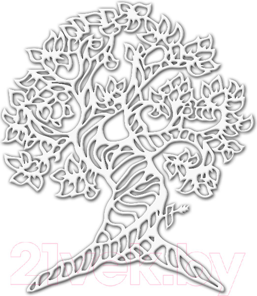 Изображение товара Декор настенный Arthata У лукоморья дуб 60x50-V / 051-1 (белый)