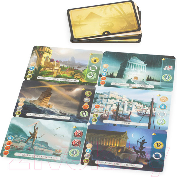 Изображение товара Настольная игра Asmodee 7 чудес: Дуэль. Локализация / БП-00000460