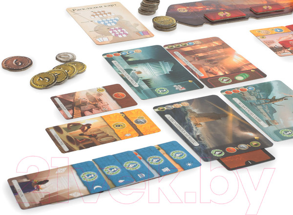 Изображение товара Настольная игра Asmodee 7 чудес: Дуэль. Локализация / БП-00000460