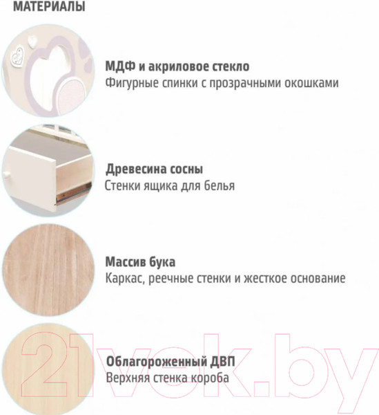 Изображение товара Детская кроватка Nuovita Stanzione Cute Bear Swing (ваниль)