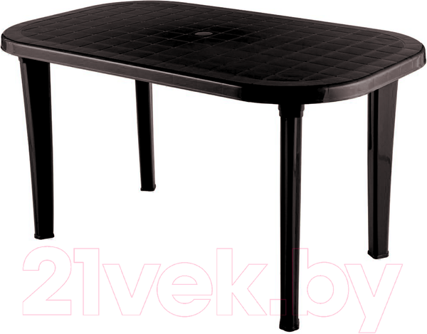 Изображение товара Стол пластиковый Ellastik Plast Овальный 136x82x74 (шоколадный)