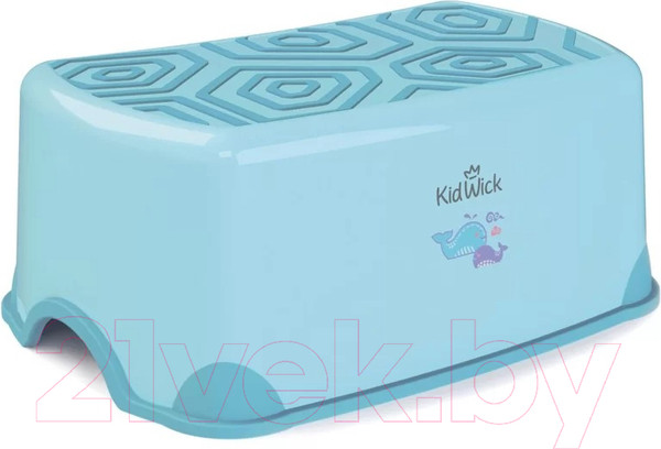Изображение товара Табурет-подставка Kidwick Черепаха / KW190200 (голубой/темно-голубой)