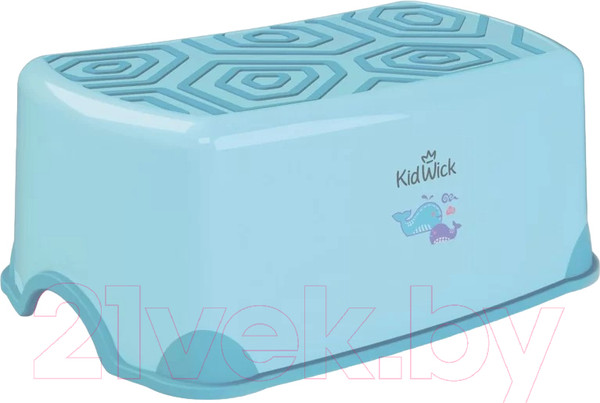 Изображение товара Табурет-подставка Kidwick Черепаха / KW190200 (голубой/темно-голубой)