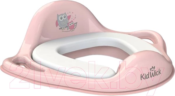 Изображение товара Детская накладка на унитаз Kidwick Шарк / KW130300 (розовый/темно-розовый/белый)