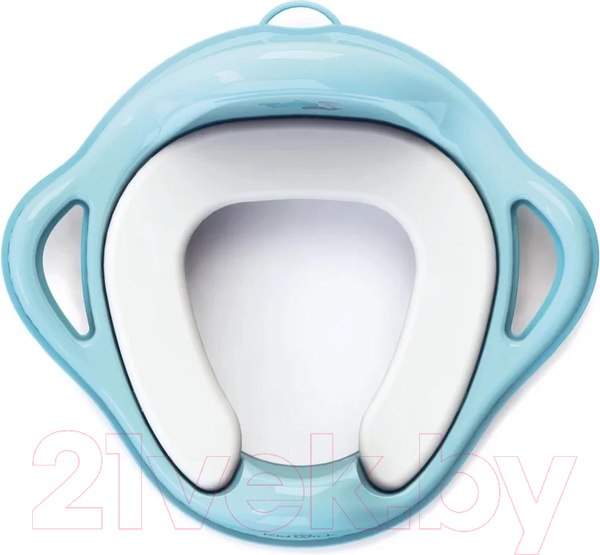 Изображение товара Детская накладка на унитаз Kidwick Шарк / KW130200 (голубой/темно-голубой/белый)