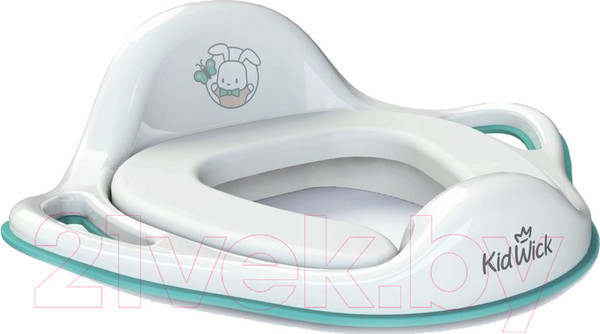 Изображение товара Детская накладка на унитаз Kidwick Шарк / KW130100 (белый/бирюзовый)