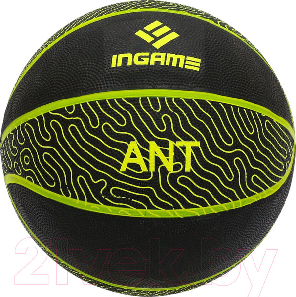 Изображение товара Баскетбольный мяч Ingame Ant №7 (черный/желтый)