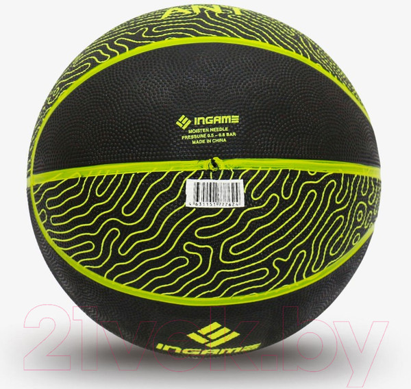 Изображение товара Баскетбольный мяч Ingame Ant №7 (черный/желтый)