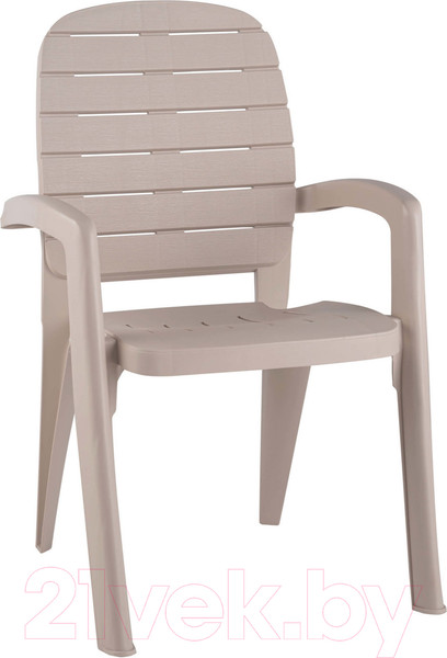 Изображение товара Стул пластиковый Ellastik Plast Прованс 58x46.5x90 (грей)