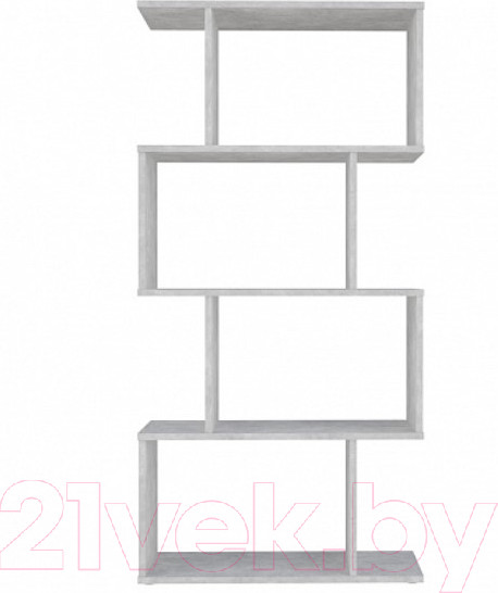 Изображение товара Стеллаж Polini Kids Home Smart Фигурный 4 секции / 0002273.75 (бетон)