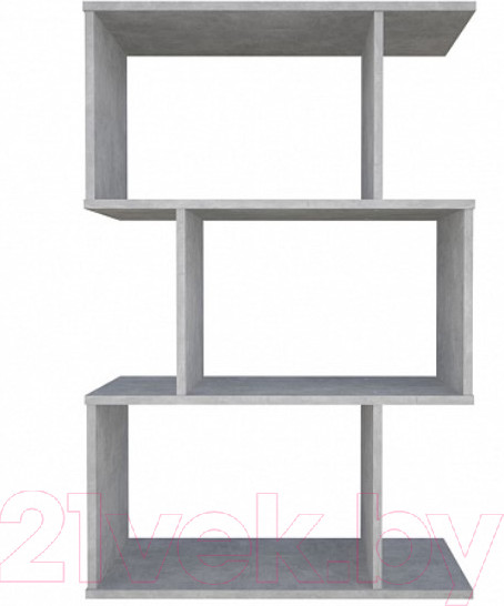 Изображение товара Стеллаж Polini Kids Home Smart Фигурный 3 секции / 0002271.75 (бетон)