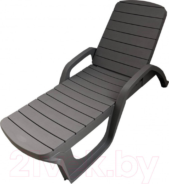 Изображение товара Шезлонг Ellastik Plast Прованс 190x70x32 (мокко)