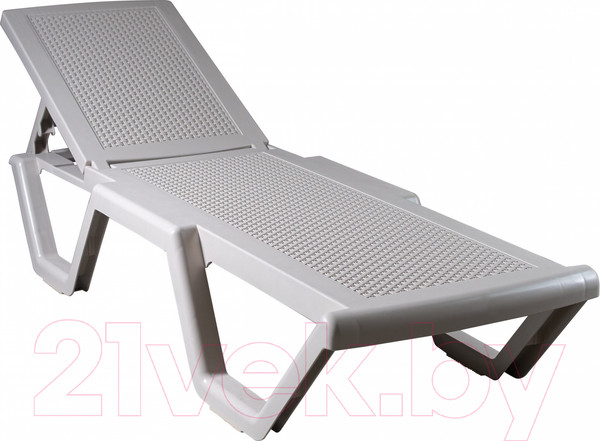 Изображение товара Шезлонг Ellastik Plast Атлант Плетеный 186x63x32 (грей)