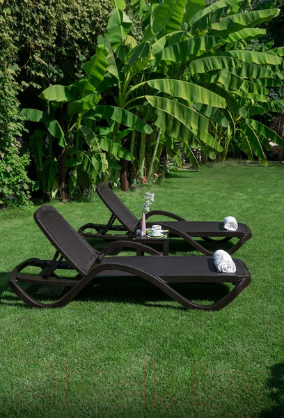 Изображение товара Шезлонг Ellastik Plast Capri Плетеный 195x73x41 (какао)