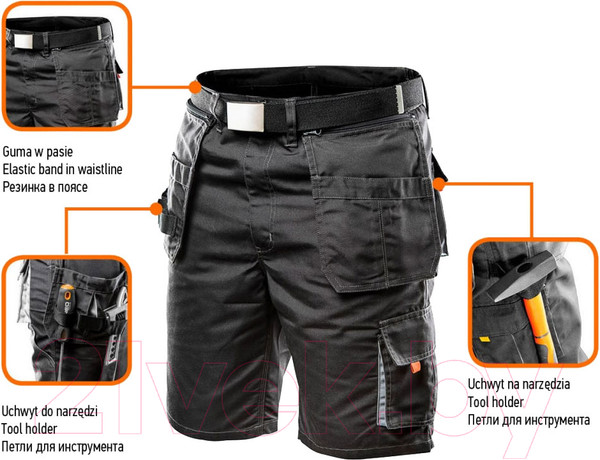 Изображение товара Шорты рабочие Neo Tools HD 81-270-XXL