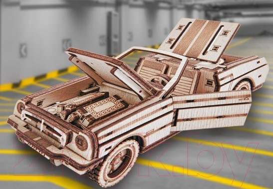 Изображение товара Автомобиль игрушечный Wood Trick Кабриолет / 1234-S3