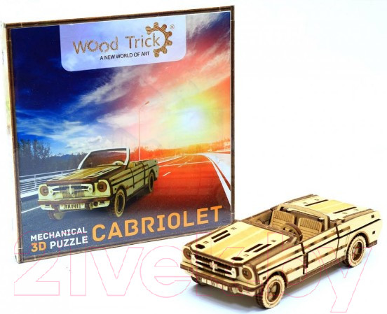 Изображение товара Автомобиль игрушечный Wood Trick Кабриолет / 1234-S3