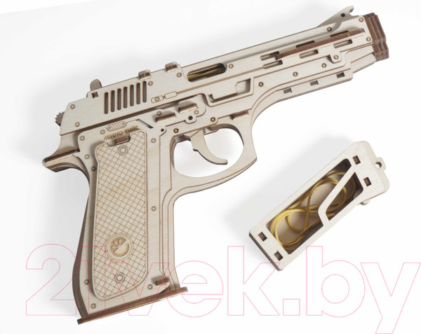 Изображение товара Пистолет игрушечный Lemmo Пистолет-резинкострел с мишенями / 00-64