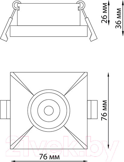 Изображение товара Точечный светильник Novotech Metis 370743