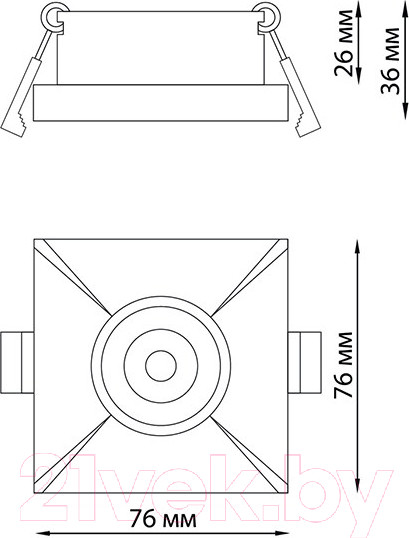 Изображение товара Точечный светильник Novotech Metis 370741