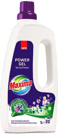 Изображение товара Гель для стирки Sano Maxima Laundry Gel с ароматом весенних цветов (1л)