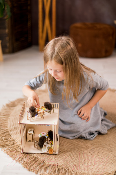 Изображение товара Кукольный домик ХэппиДом Пристройка и лестница для домика / HK-M007