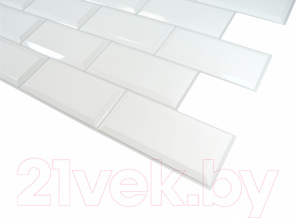 Изображение товара Панель ПВХ Grace Блок белый (966x484x3.5мм)