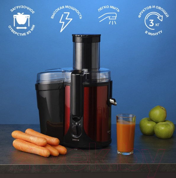 Изображение товара Соковыжималка электрическая Scarlett SC-JE50S48 (красный)