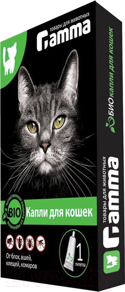 Изображение товара Капли от блох Gamma От внешних паразитов / 22302001
