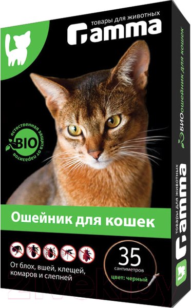 Изображение товара Ошейник от блох Gamma Для кошек от внешних паразитов / 22302003