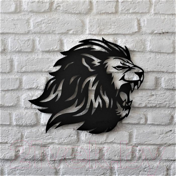 Изображение товара Декор настенный Arthata Лев 40x35-B / 054-1 (черный)