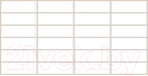 Изображение товара Панель ПВХ Grace Плитка Бежевый шов (955x480x3.5мм)