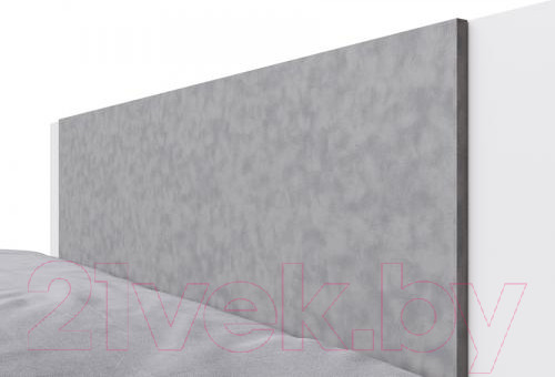 Изображение товара Каркас кровати Горизонт Мебель Nova 1.6 (белый/бетон)