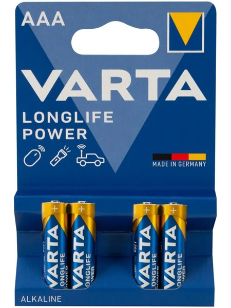 Комплект батареек Varta Longlife ААА 1.5V / 4008496846917 (4шт)