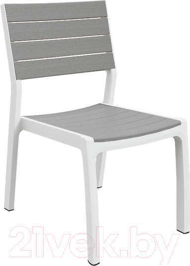 Изображение товара Стул садовый Keter Harmony Armchair / 236053 (белый/серый)