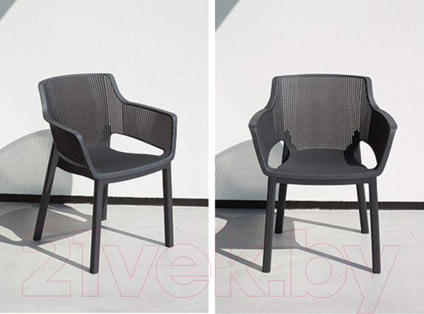 Изображение товара Стул пластиковый Keter Elisa / 246189 (графит)