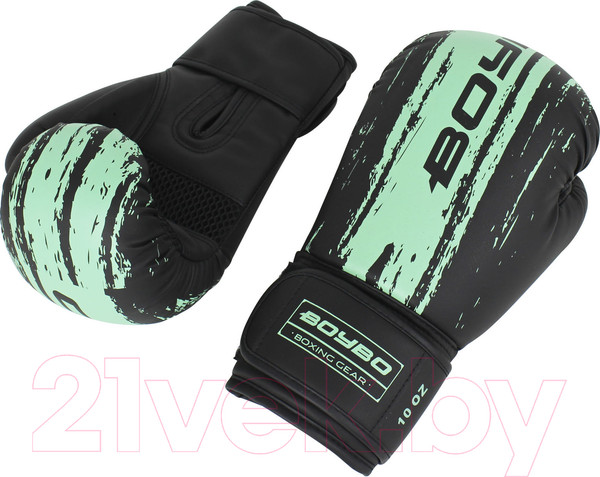 Изображение товара Боксерские перчатки BoyBo Stain (14oz, голубой)